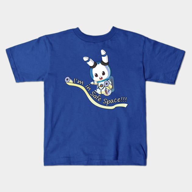 Bunny Boy in Safe Space Kids T-Shirt by Myanko